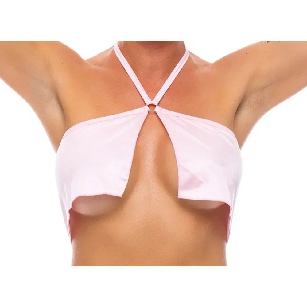 🦋B2G1🦋BODYZONE Flowy Center Ring Top | ONE SIZE | Dance Wear BABY PINK